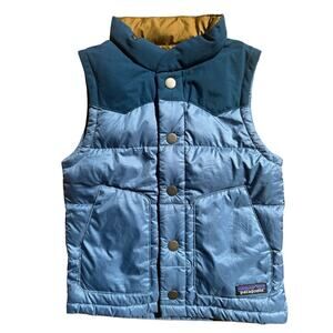 Patagonia | Baby Bivy Down Puffer Vest w Snap Closure - Pigeon Blue 3T